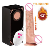 Telescopic Vibrating Thrusting Realistic Dildo - Seductiva
